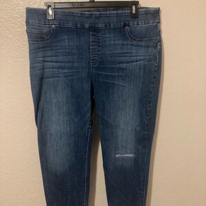 Chico's Dark Blue pull on jeggings
